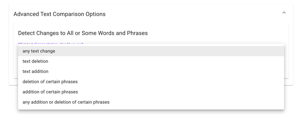 Focus Only on Certain Keyword Changes
